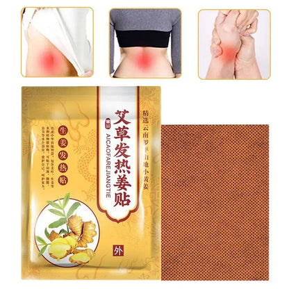 **Herbal Ginger Self-Heating Compresses (50/100pcs) - Experience Natural Relief from Pain and Fatigue | Restore Your Energy with Every Patch!**