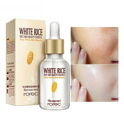 **Youthful Glow White Rice Serum - Target Wrinkles & Enlarged Pores! Brightening Formula for Radiant Skin Care That Rejuvenates and Restores Confidence**