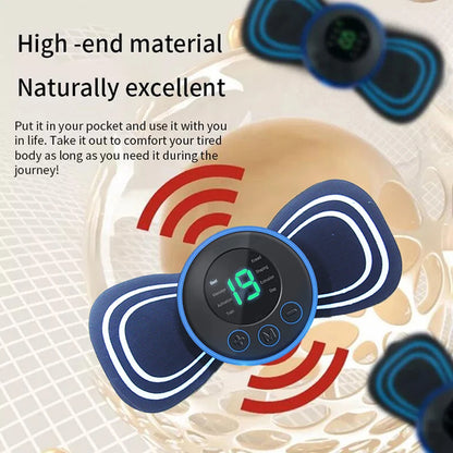 "Revitalize Your Day with Our 8 Modes Neck Massager - Rechargeable, Remote-Controlled EMS Pulse Therapy for Quick Muscle Recovery & Total Relaxation!"