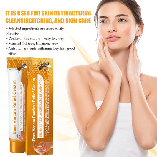 **Transform Your Skin: 20g Bees Venom Ointment - Deeply Hydrating Anti-Itch Paste for Comforting Relief from Dryness!**