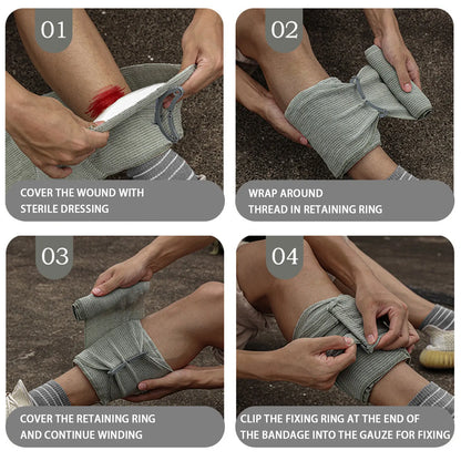 "Gen2 Fast Stop Bleed Bandage - Critical Emergency Hemostatic Dressing for Wounds & Injuries – Perfect for Outdoor Enthusiasts and Safety Preparedness!"