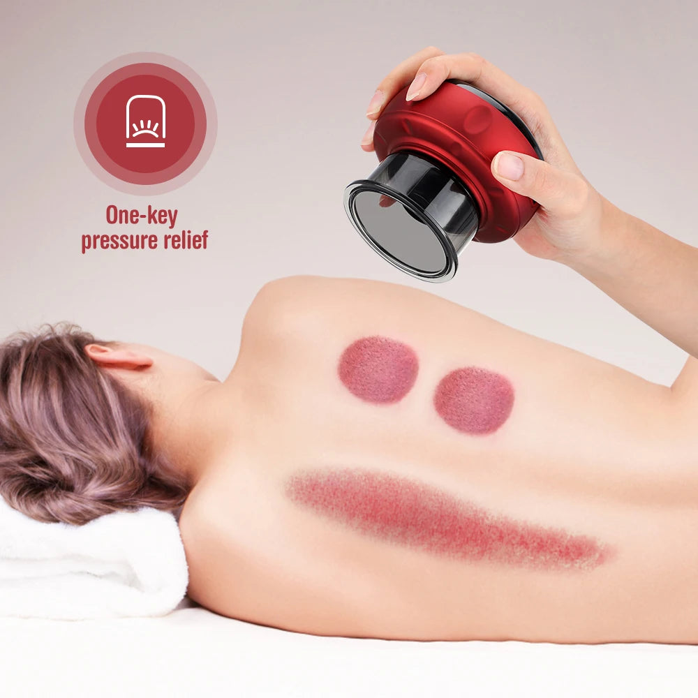 **Revolutionary Smart Electric Cupping Device - Elevate Your Wellness with Heating & Suction for Ultimate Fatigue Relief & Radiant Skin!**