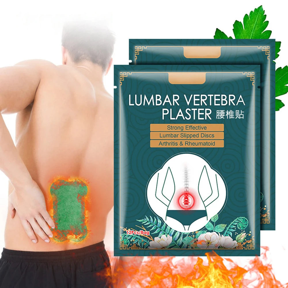 "Unlock Instant Comfort: Herbal TCM Self-Heating Cervical & Shoulder Joint Patch – 12 Efficient Long-Lasting Ointment Patches for Pain Relief!"