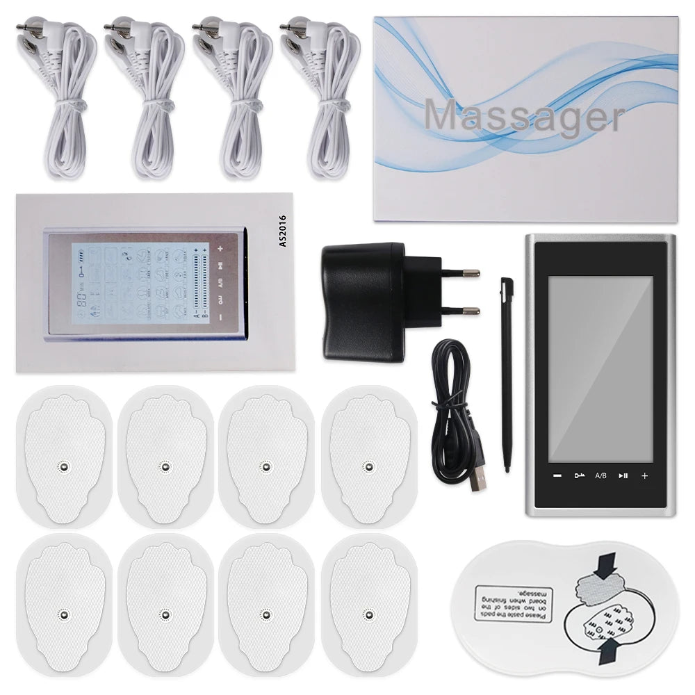 **Experience the Future of Pain Relief: Gen3 EMS Electric Muscle Stimulator - Versatile 24 Modes & 4 Outputs | Elevate Your Physiotherapy Game at Home!**