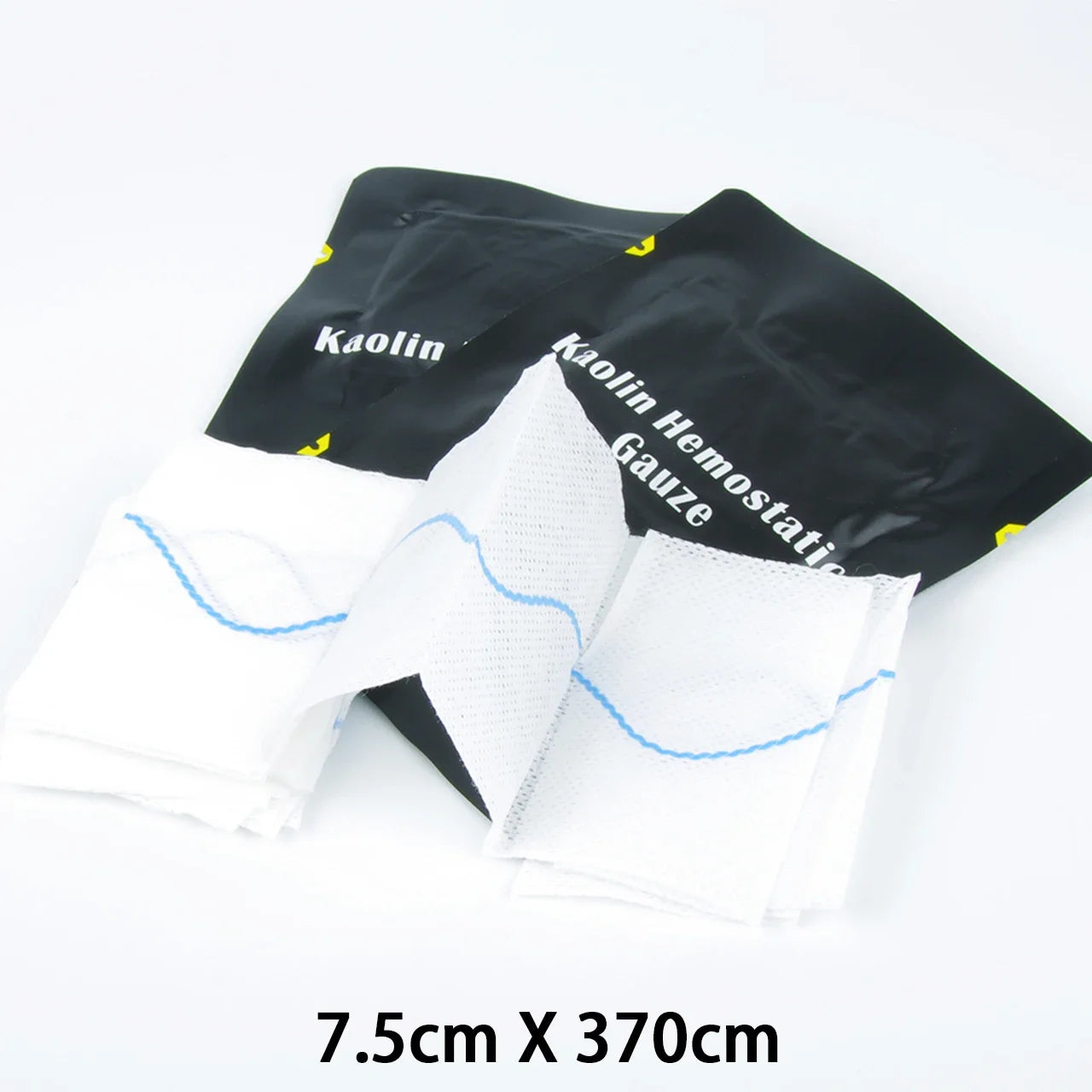 "Life-Saving High-Tech Kaolin Hemostatic Gauze - Z-Fold Combat Dressing for Rapid Response to Severe Organ  Bleeding | Essential Tactical Medical Gear for Adventurers"