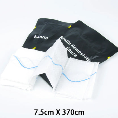 "Life-Saving High-Tech Kaolin Hemostatic Gauze - Z-Fold Combat Dressing for Rapid Response to Severe Organ  Bleeding | Essential Tactical Medical Gear for Adventurers"