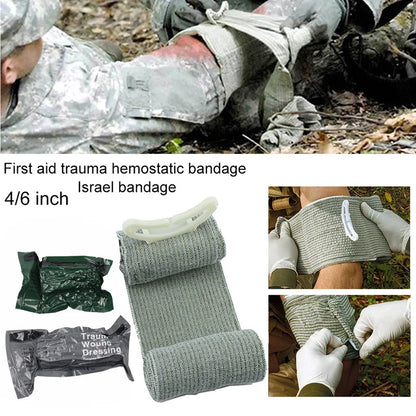 "Survival Essential: Fast-Deploy Trauma Tourniquet - 1.5m Gauze Bandage for Immediate Bleed Control in Critical Situations"