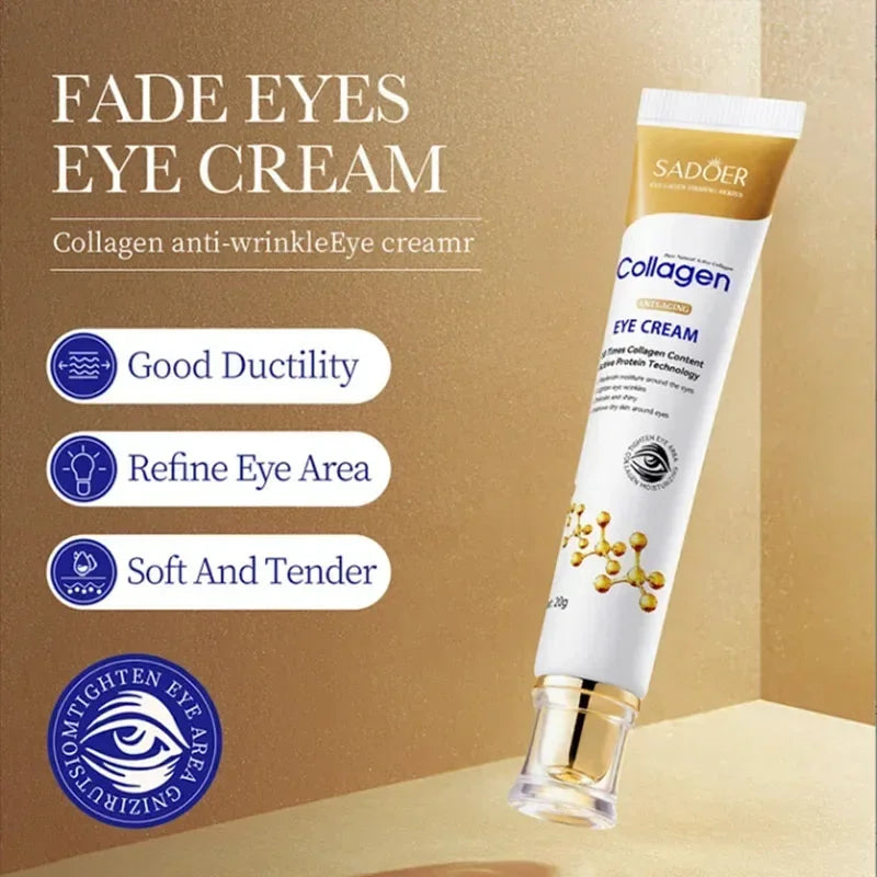 **Brighten & Firm: Instant Eye Bag Remover with Collagen – Say Goodbye to Puffiness, Fine Lines, and Tired Eyes in Minutes!**