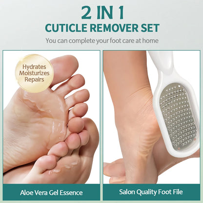 **Fast-Acting Extra Strength Foot Care Kit – Effortlessly Eliminate Hard Skin & Callouses for Beautiful, Soft Feet in Minutes!**