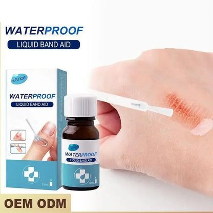 "Revolutionary Waterproof Wound Healing Gel - Quick-Dry Liquid Band Aid Spray & Breathable Patch for Effective Injury Care"