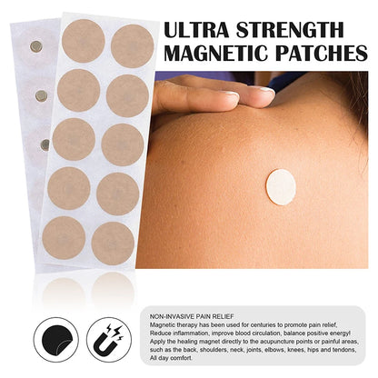 "Say Goodbye to Aches! 50pcs Innovative Magnetic Acupuncture Patches for Natural Relief of Shoulder, Neck & Joint Discomfort!"