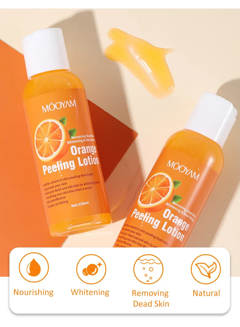 **Spotless Confidence: Advanced Peeling Lotion in Hot Orange Yellow – Fight Dark Spots & Reveal Radiant Skin!**