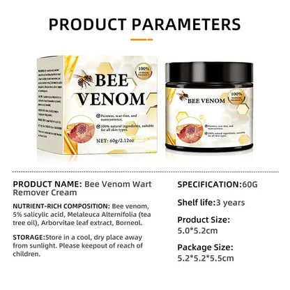 **Experience the Power of Nature: 60ml Bee Venom Skin Care Cream – Intensive Repair for Dry, Itchy Skin on Hands and Feet!**