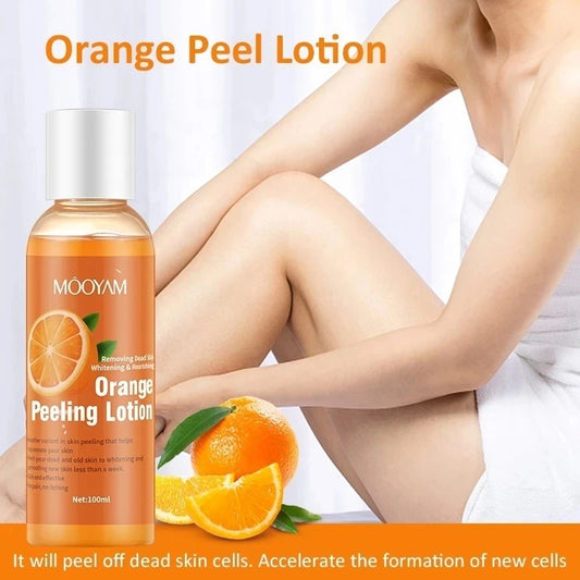 **Spotless Confidence: Advanced Peeling Lotion in Hot Orange Yellow – Fight Dark Spots & Reveal Radiant Skin!**