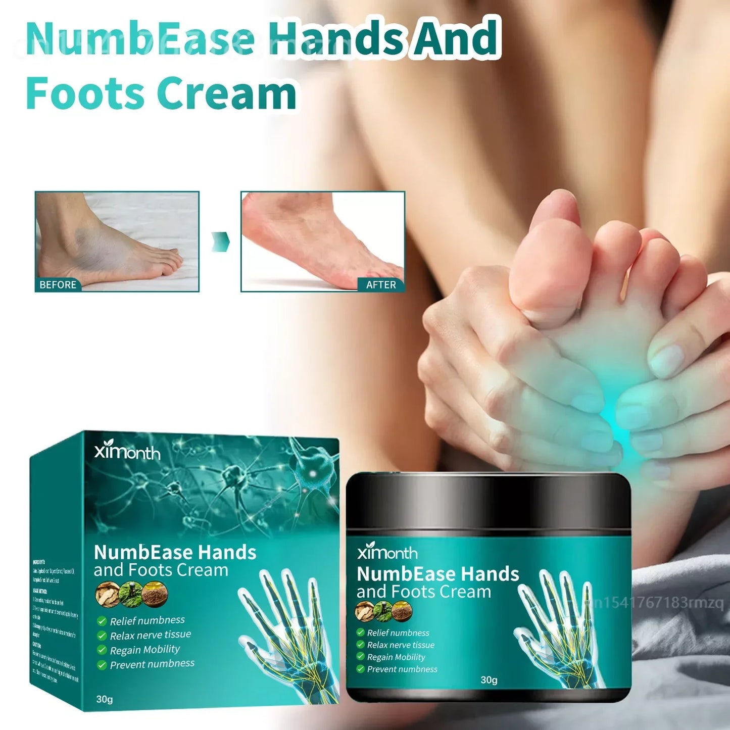 **Say Goodbye to Pain: Herbal TCM Hand & Foot Cream for Numbness, Joint Swelling & Muscle Strain – Experience Lasting Relief Now!**