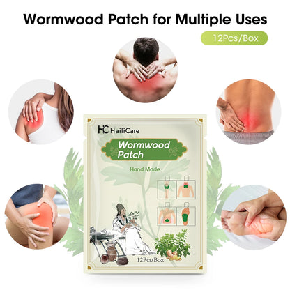 **Natural Healing with 12 Herbal Moxibustion Patches - Soothe Cervical Spine, Knees & Joints with Powerful Mugwort Therapy | Feel the Difference!**