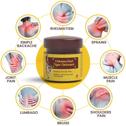 **Unlock Soothing Relief with 5 Bottles of Original Red China Tiger Balm - Alleviate Joint, Back & Headache Pain Naturally – Ideal for Rheumatism and Bug Bite Recovery!**