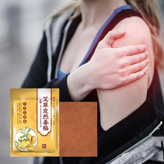 **Herbal Ginger Self-Heating Compresses (50/100pcs) - Experience Natural Relief from Pain and Fatigue | Restore Your Energy with Every Patch!**