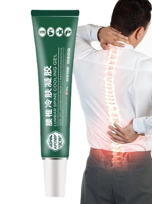 **Embrace Comfort with Our Lumbar Cooling Gel: Fast-Acting Relief for Shoulder, Spine & Joint Pain – 20g of Soothing Green Bliss!**