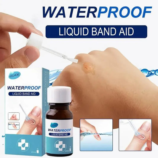 "Revolutionary Waterproof Wound Healing Gel - Quick-Dry Liquid Band Aid Spray & Breathable Patch for Effective Injury Care"