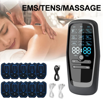 "Unlock Total Body Relaxation: EMS Professional Muscle Stimulation Device – Versatile TENS Unit with 6 Adjustable Modes for Effective Pain Management | Mini & Portable"