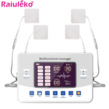 **Pro High-Tech 12 Modes TENS Machine - Ultimate EMS Acupuncture & Low-Frequency Massage Therapy for Total Muscle Relief & Relaxation!**