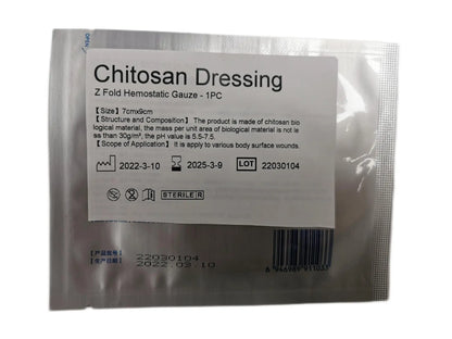 "Stay Prepared with 100% Pure Chitosan Hemostatic Gauze – Instant Bleeding Control and Anti-Inflammatory Benefits for Tactical Sports and First Aid Needs"