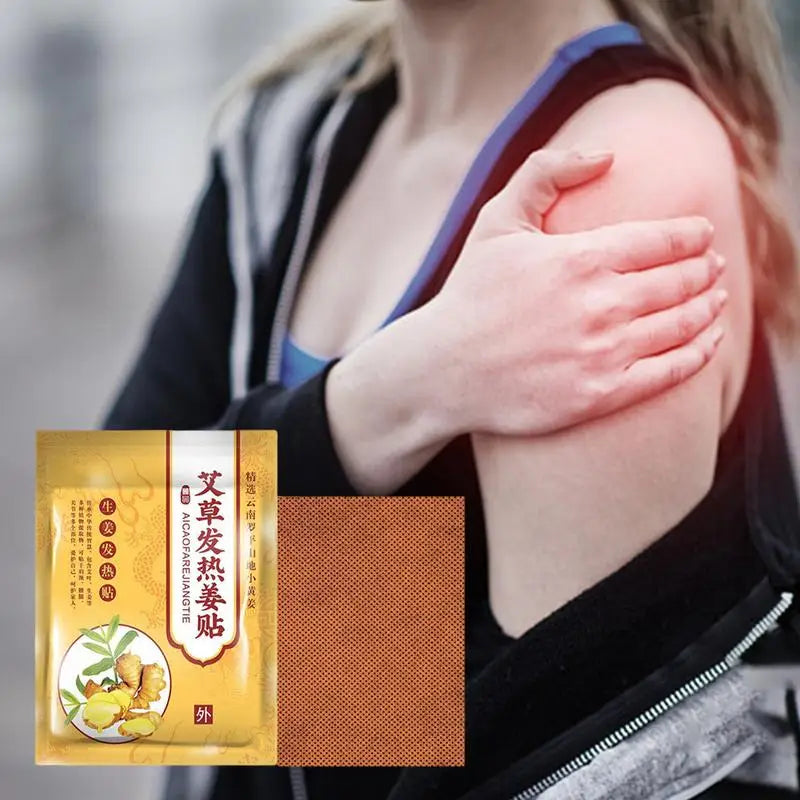 **Herbal Ginger Self-Heating Compresses (50/100pcs) - Experience Natural Relief from Pain and Fatigue | Restore Your Energy with Every Patch!**