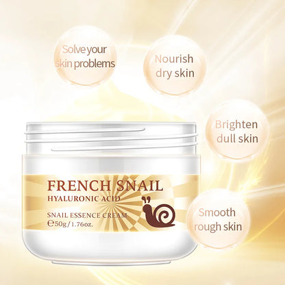 **Youthful Glow Awaits: Snail Repair Face Cream – Intense Hydration & Brightening Power with Hyaluronic Acid for Radiant, Soft Skin!**